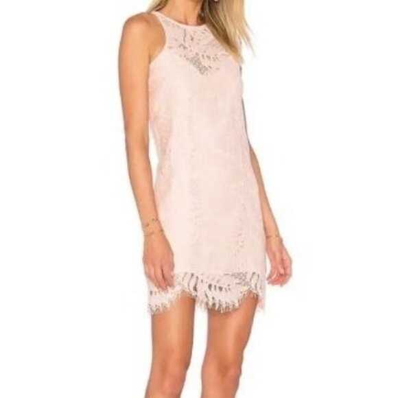 Lovers & Friends Caspian Lace Shift Mini Dress Women’s Size S White $180 - Picture 1 of 9